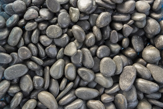 Mexican Beach Pebbles - Black Polished Pebble