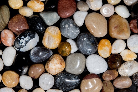 Polished Black Mexican Beach Pebbles